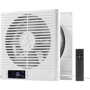 VEVOR Room to Room Fan, Two-Way Airflow Through-the-Wall Fan 8″ with Temperature Control, 180 CFM Ventilation Quiet In-Wall Exhaust Vent Fans for Bathroom, Laundry Room and Indoor(Dia. 8 inch  305 CFM)