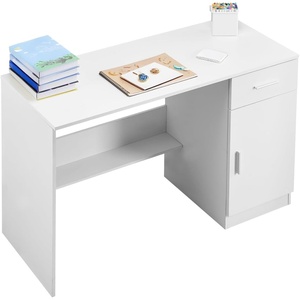 VEVOR Small Desk with Drawers, 39 Inch Wide Computer Desk with Storage, Wooden Table for Home Office, Vanity Desk with Drawers, Study Table for Adults/Students for Drawing, Reading, Writing(41.34″D x 17.32″W x 29.57″H)