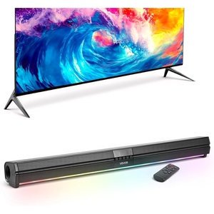 VEVOR Sound Bar for Smart TV, 2.1 Channel, 35-Inch Compact Soundbar TV Speakers with Built-in Subwoofer for Projector, Bluetooth AUX Connection, Easy Setup, 120W Surround Sound System for Home Audio(32IN Compact)