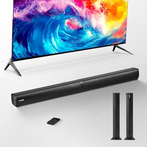 VEVOR Sound Bar for Smart TV, 2.1 Channel, 35-Inch Compact Soundbar TV Speakers with Built-in Subwoofer for Projector, Bluetooth AUX Connection, Easy Setup, 120W Surround Sound System for Home Audio(32IN Detachable)