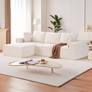 VEVOR U Shaped Sofa Bed, Convertible Sofa Bed with 2 Side Pockets, 2 Pillows and Double Chaise, 6-Seat Pull Out Sleeper Couch with Large Storage Capacity for Living Room, Apartment, Metal Frame, Gray(Beige)