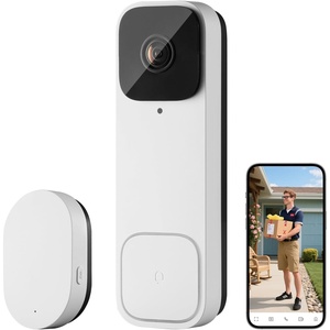 VEVOR Video Doorbell, 2K Wireless Camera Ring Doorbell Works with 170° Ultra-Wide View, 2-Way Audio, Motion Detection & Night Vision, Supports Alexei & Google, Cloud Storage, Battery/Wired Powered