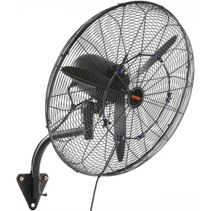 VEVOR Wall Mount Fan, 18 Inch 4150 CFM, 3-speed Wall Mounted Metal Fan | IP44 Water-Resistant for Commercial, Warehouse, Greenhouse, Workshop, Garage, Patio, Factory and Basement, ETL Listed, Black(24 Inch)