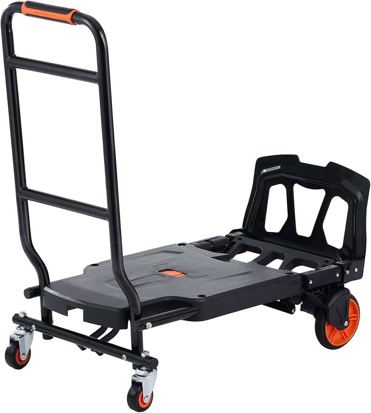 image:imageVEVOR Aluminum Folding Hand Truck 2 in 1 Design 400 lbs Capacity Heavy Duty Industrial Collapsible cart Dolly Cart with Rubber Wheels for Transport and Moving in Warehouse Supermarket Garden Heavy Duty Industrial Collapsible Dolly Cart with Rubber Wheels for Transport and Moving in Warehouse Supermarket Garden300 lbs