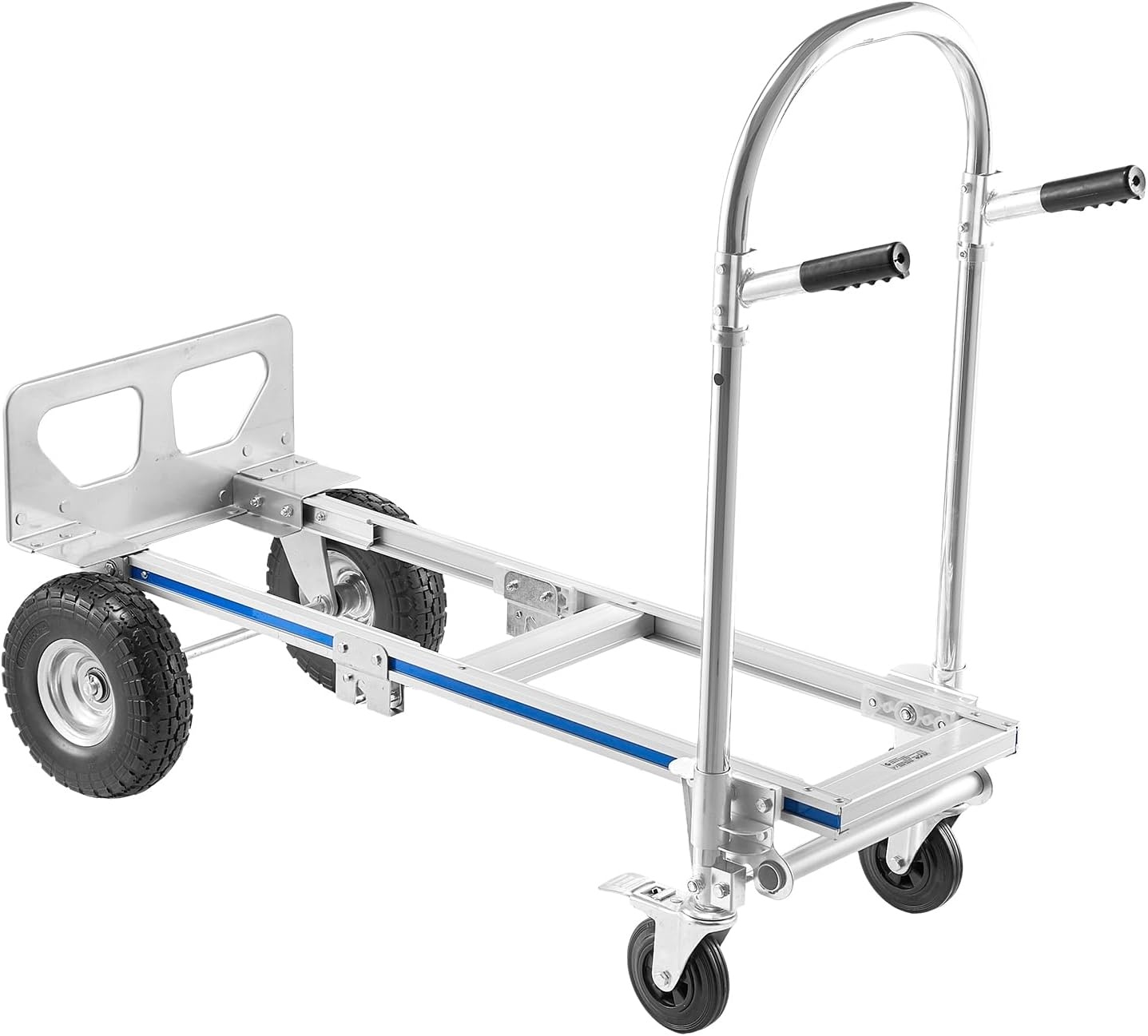 image:imageVEVOR Aluminum Folding Hand Truck 2 in 1 Design 400 lbs Capacity Heavy Duty Industrial Collapsible cart Dolly Cart with Rubber Wheels for Transport and Moving in Warehouse Supermarket Garden Heavy Duty Industrial Collapsible Dolly Cart with Rubber Wheels for Transport and Moving in Warehouse Supermarket Garden1000 lbs