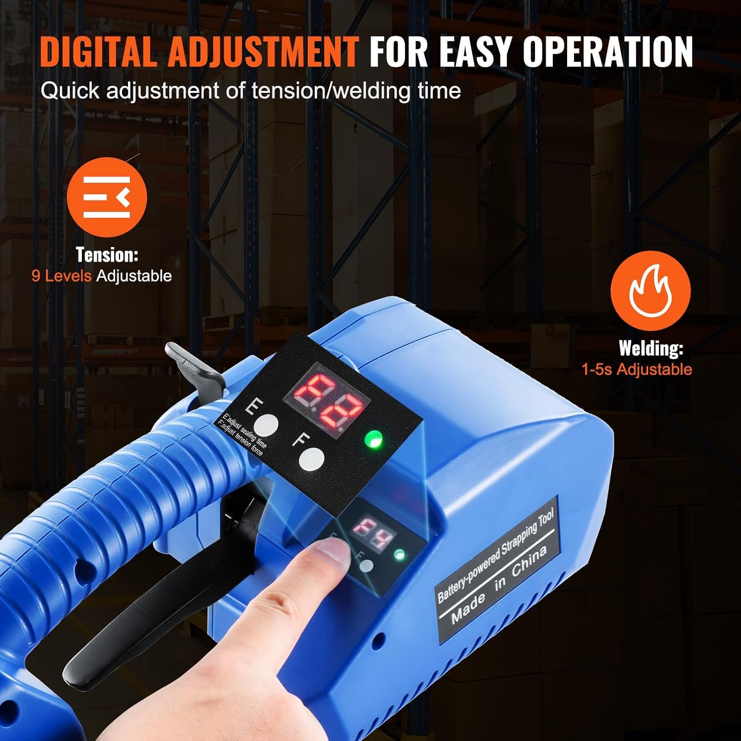 image:imageVEVOR Banding Strapping Kit Heavy Duty Banding Sealer Tool with 3200 ft Length PP Band 1000 Metal Seals 50 Corner Protectors Plastic Pallet Packaging Strapping Kit for WarehouseShippingMoving3200N