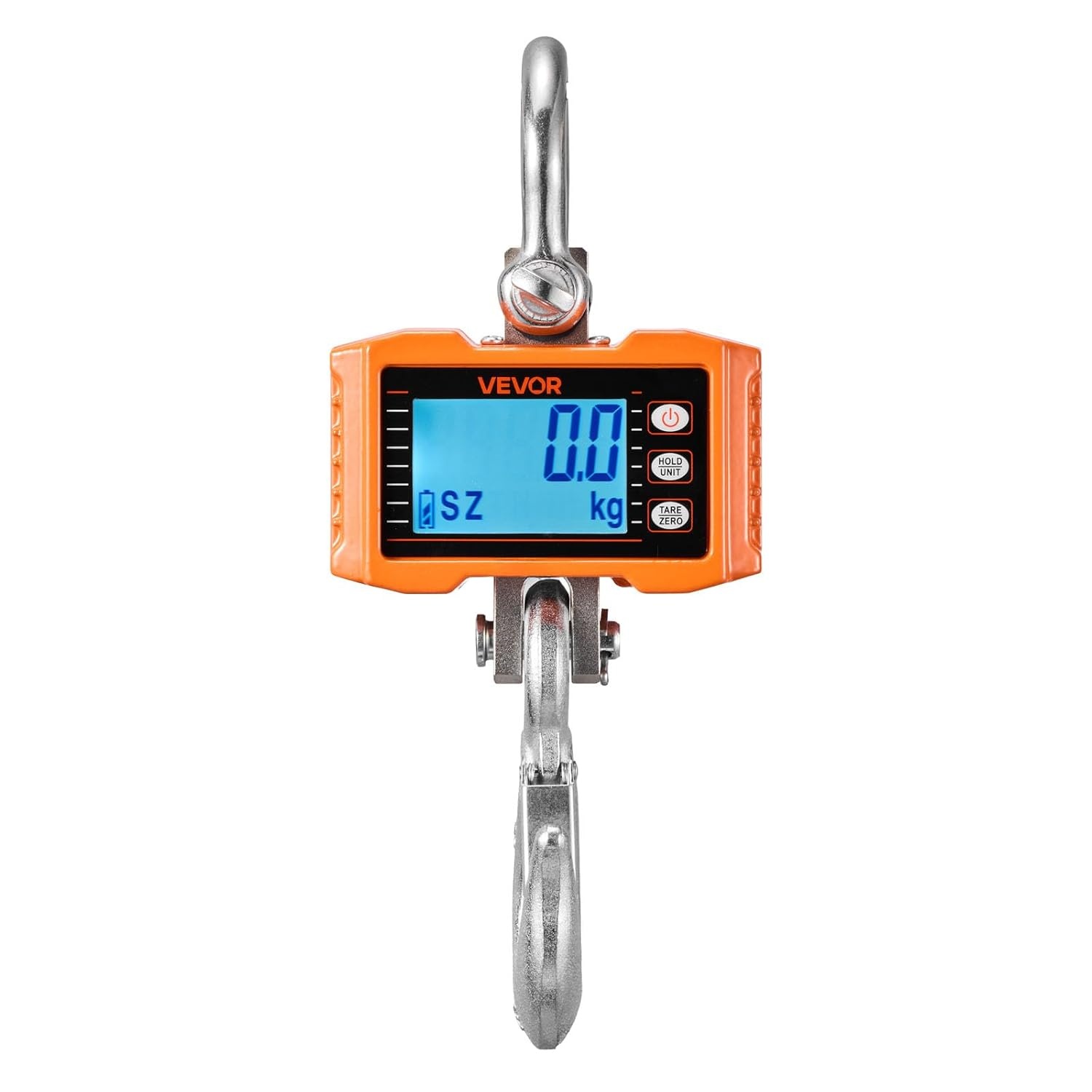 image:imageVEVOR Digital Crane Scale 2200 lbs1000 kg Industrial Heavy Duty Hanging Scale with Remote Control Cast Aluminum Case amp LCD Screen High Precision for Construction Factory Farm Hunting Orange4400BLS