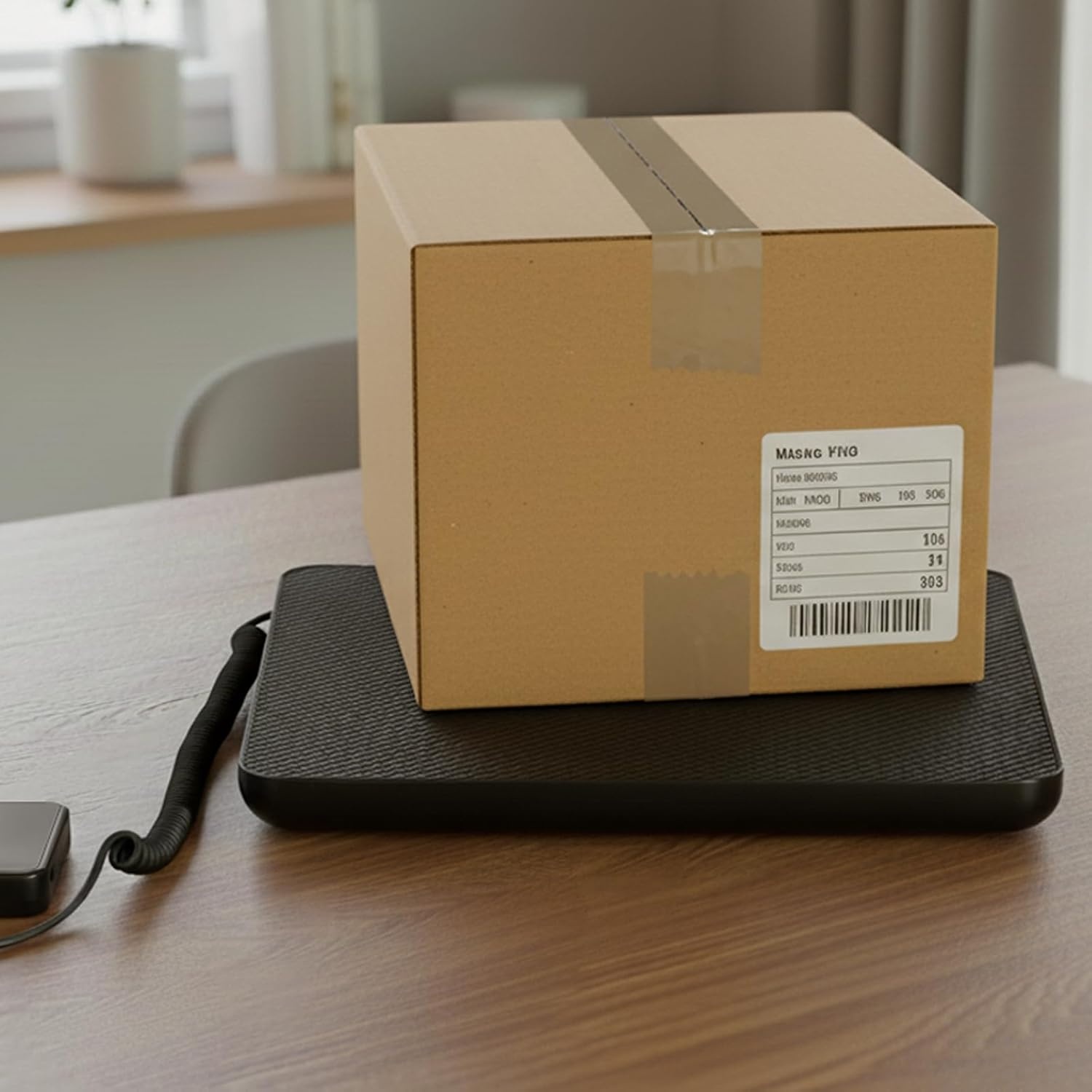 image:imageVEVOR Digital Shipping Scale 110 lbs x 007 oz Heavy Duty Postal Scale with Timer Tare Hold Function 90 Foldable LCD Screen Package Scale for Laggage Home Post Office ACDC Powered FCC Liste440Lbs