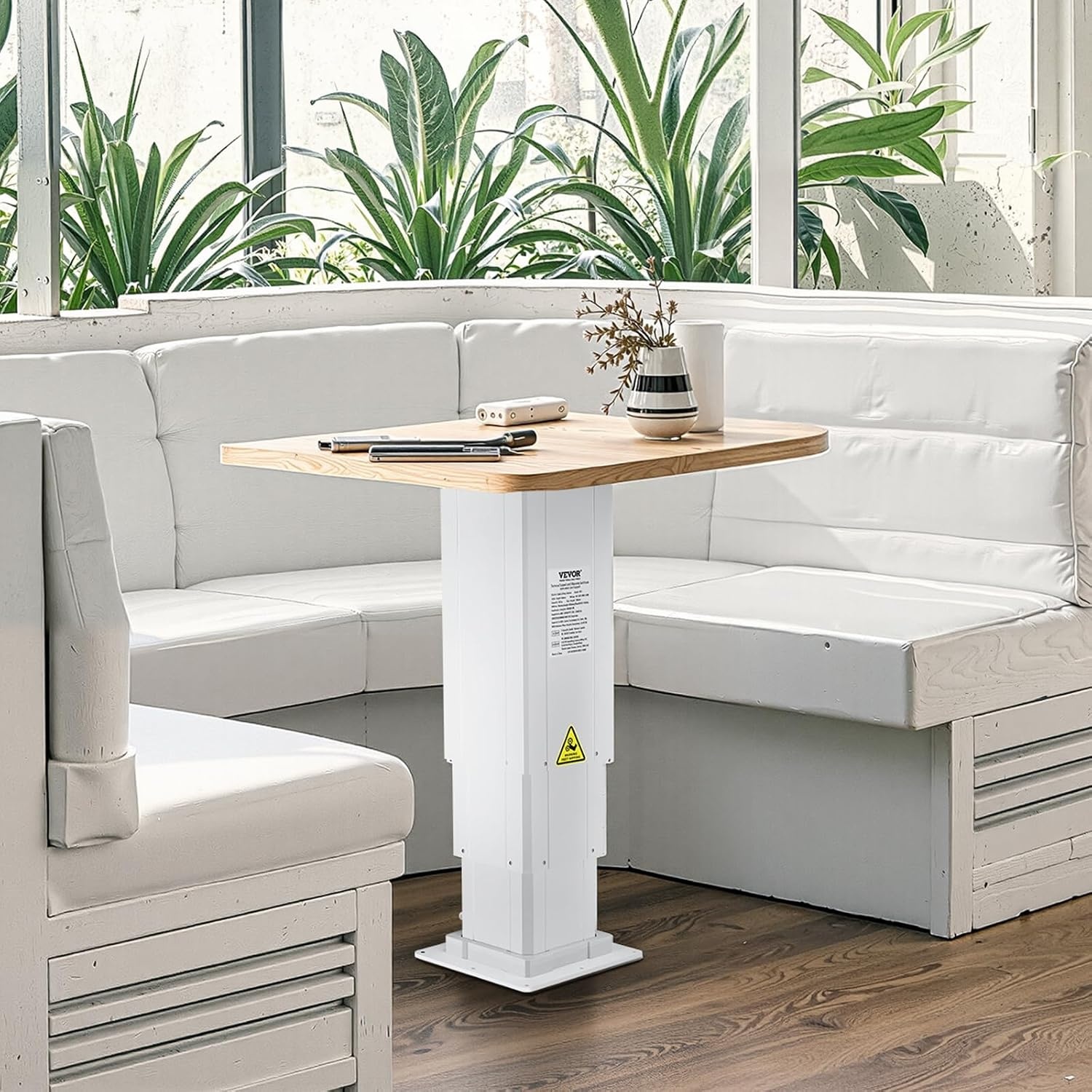 image:imageVEVOR Electric Lifting Column System 176 lbs Lift Table 142311 in Height Range ThreeStage Adjustable Desk Column Telescopic Table Leg Comes with PowerSupply Option to Control upDown Motion176 lbs