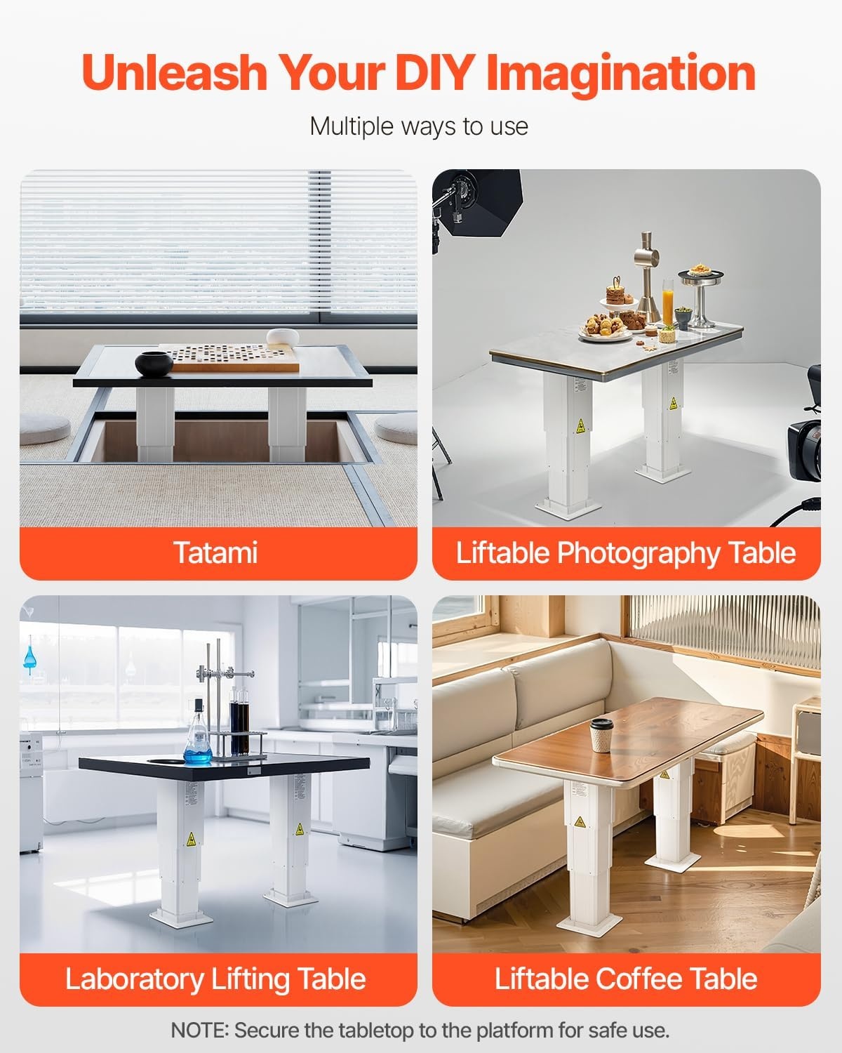 image:imageVEVOR Electric Lifting Column System 176 lbs Lift Table 142311 in Height Range ThreeStage Adjustable Desk Column Telescopic Table Leg Comes with PowerSupply Option to Control upDown Motion260 lbs