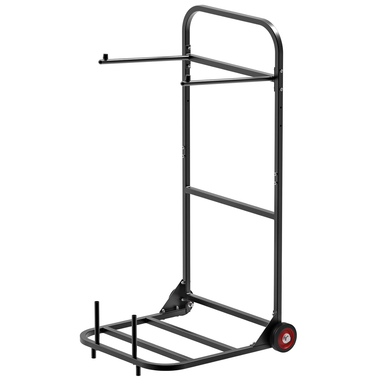 image:imageVEVOR Folding Chair Rack 150 LBS Capacity HeavyDuty Chair Cart for Stacking 10 Chairs MultiFunction Metal Chair Storage Dolly with Rubber Wheels PushStyle Chair Holder Matte BlackHanging type
