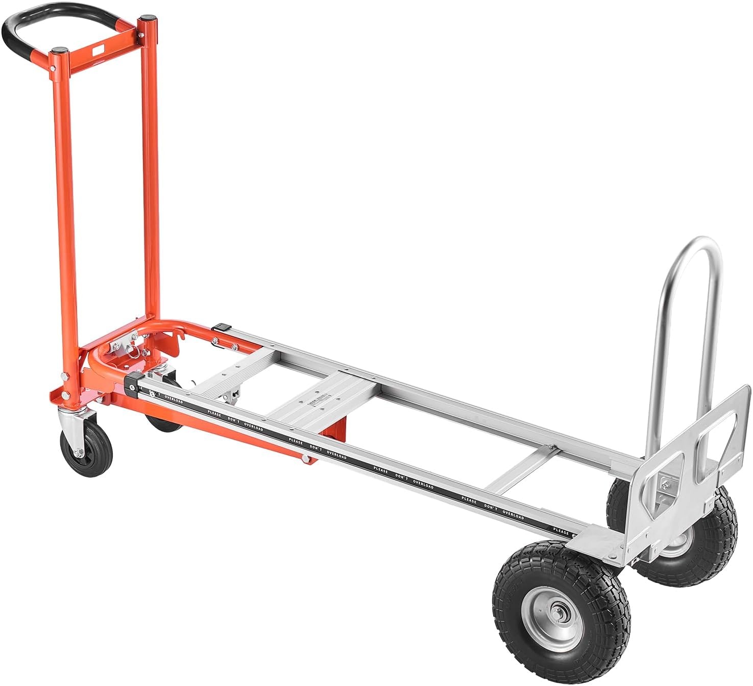 image:imageVEVOR Folding Hand Truck 80 kg Load Capacity Aluminum Portable Cart Convertible Hand Truck and Dolly with Telescoping Handle and Rubber Wheels Ultra Lightweight Super Strong for Moving Warehouse1000 lbs