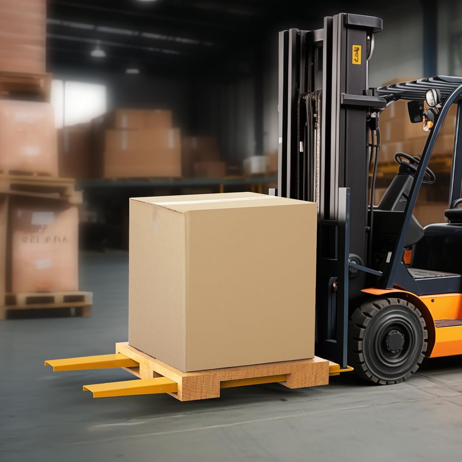 image:imageVEVOR Forklift Extensions 84 Inch Fork Extensions 45 Inch Width Heavy Duty Fork Extensions for Forklifts 1 Pair Forklift Extensions for Truck60 x 45 Inch