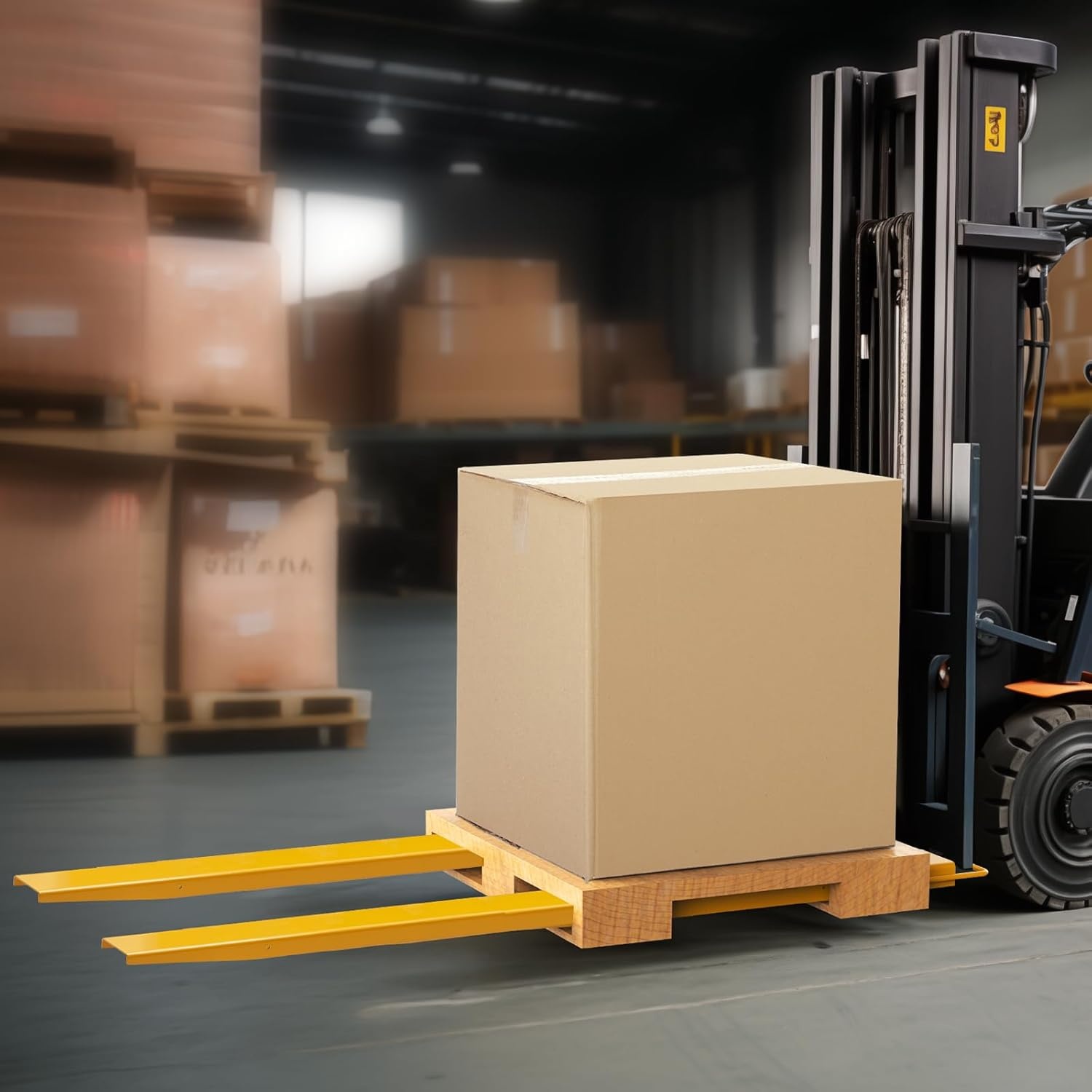 image:imageVEVOR Forklift Extensions 84 Inch Fork Extensions 45 Inch Width Heavy Duty Fork Extensions for Forklifts 1 Pair Forklift Extensions for Truck96 x 45 Inch