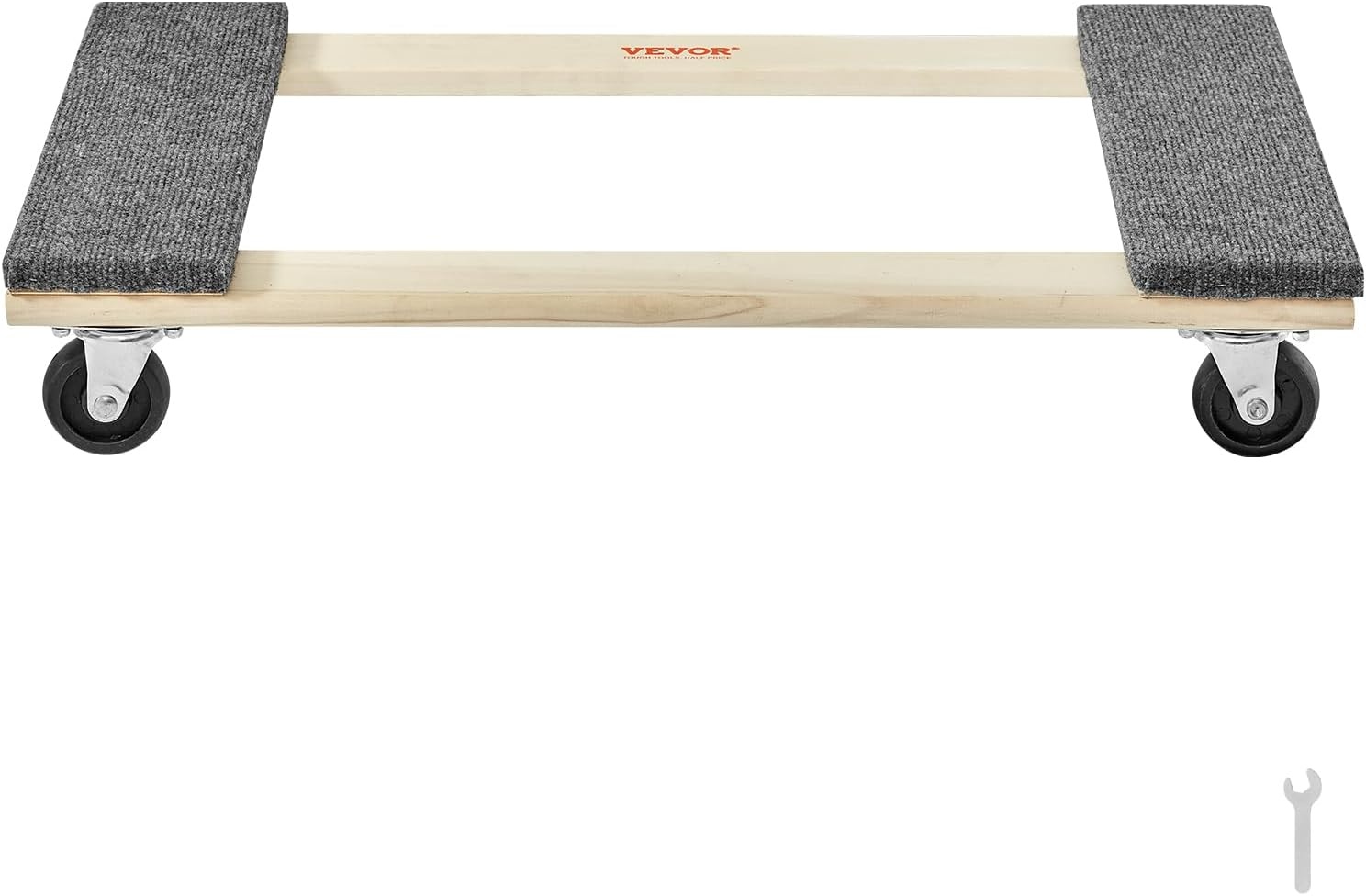 image:imageVEVOR Furniture Dolly 1000 lbs Load Capacity 18 x 30 4 x 3 PP Swivel Casters Heavy Duty Hardwood Furniture Moving Dolly Movers Dolly Moving Cart with Wheels for Heavy Furniture 1 Pack30in x 18in1 Pack