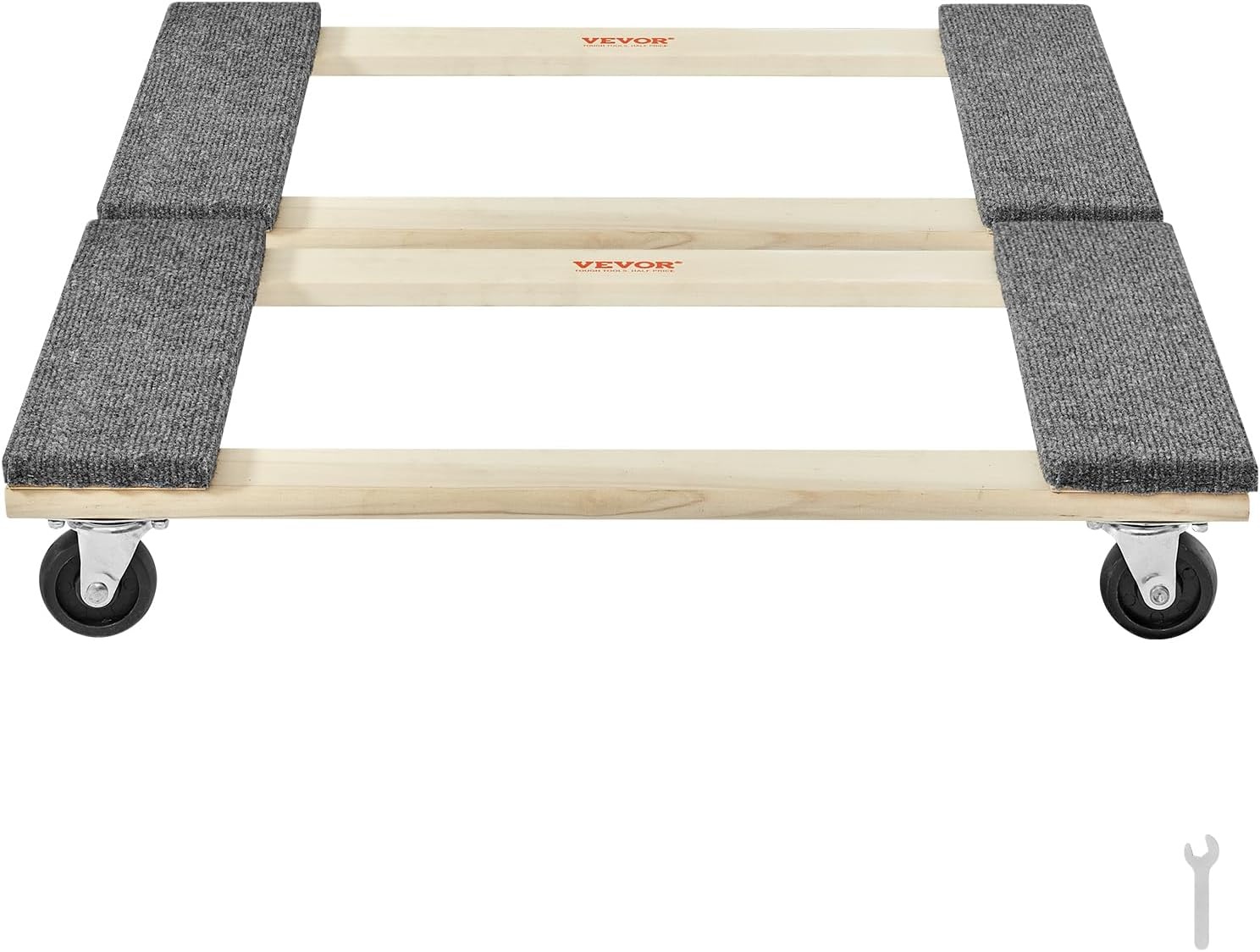 image:imageVEVOR Furniture Dolly 1000 lbs Load Capacity 18 x 30 4 x 3 PP Swivel Casters Heavy Duty Hardwood Furniture Moving Dolly Movers Dolly Moving Cart with Wheels for Heavy Furniture 1 Pack30in x 18in 2 Pack