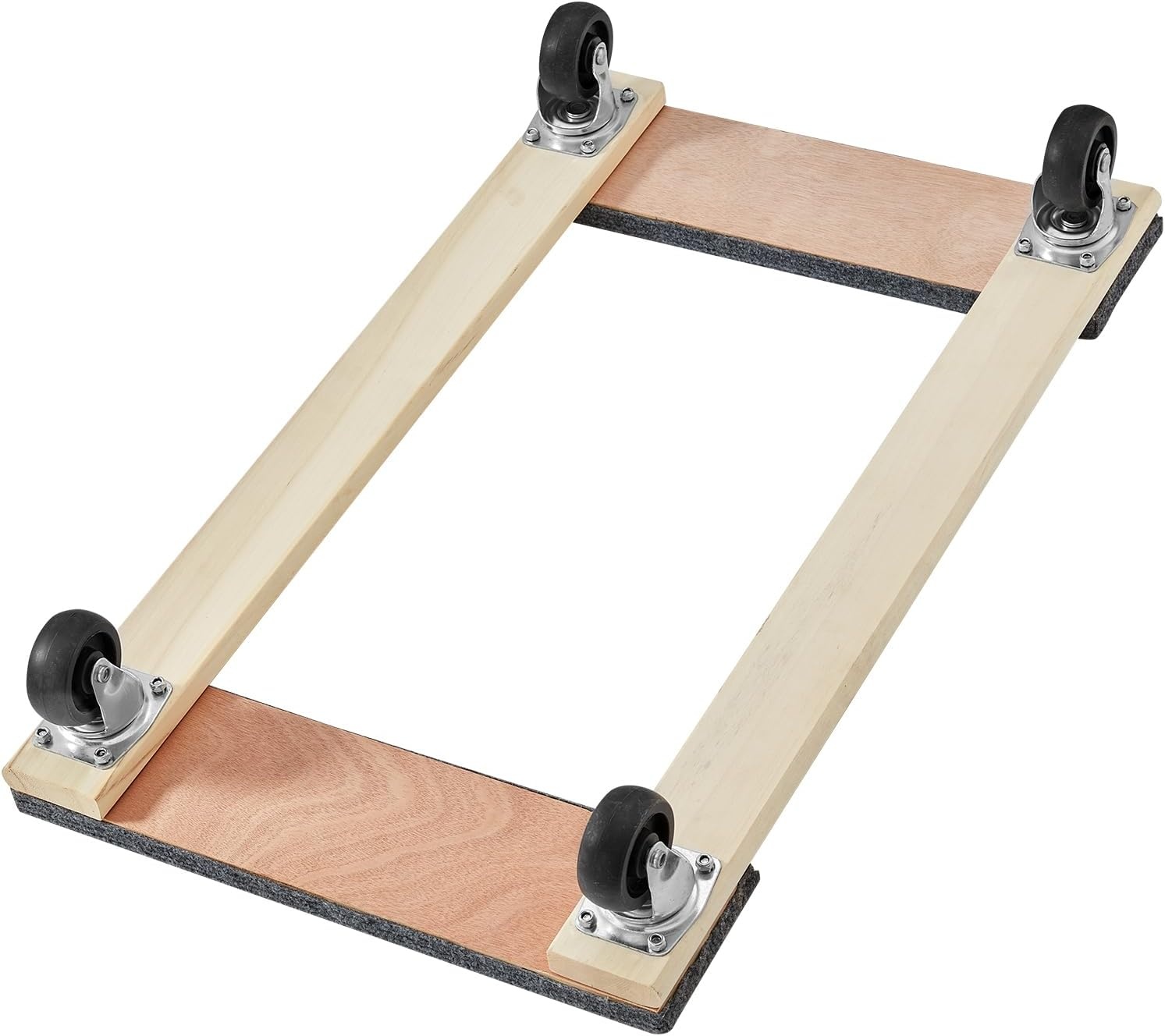 image:imageVEVOR Furniture Dolly 1000 lbs Load Capacity 18 x 30 4 x 3 PP Swivel Casters Heavy Duty Hardwood Furniture Moving Dolly Movers Dolly Moving Cart with Wheels for Heavy Furniture 1 Pack30in x 18in1 Pack