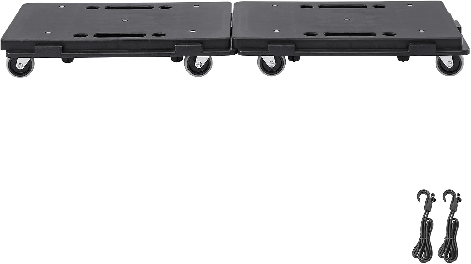 image:imageVEVOR Furniture Moving Dolly 16 x 11in 500 lbs Capacity Furniture Movers Dollies 4 Wheels Portable Moving Rollers Heavy Duty Interlocking Small Flat Dolly Cart for Heavy Furniture 2 Pack Black