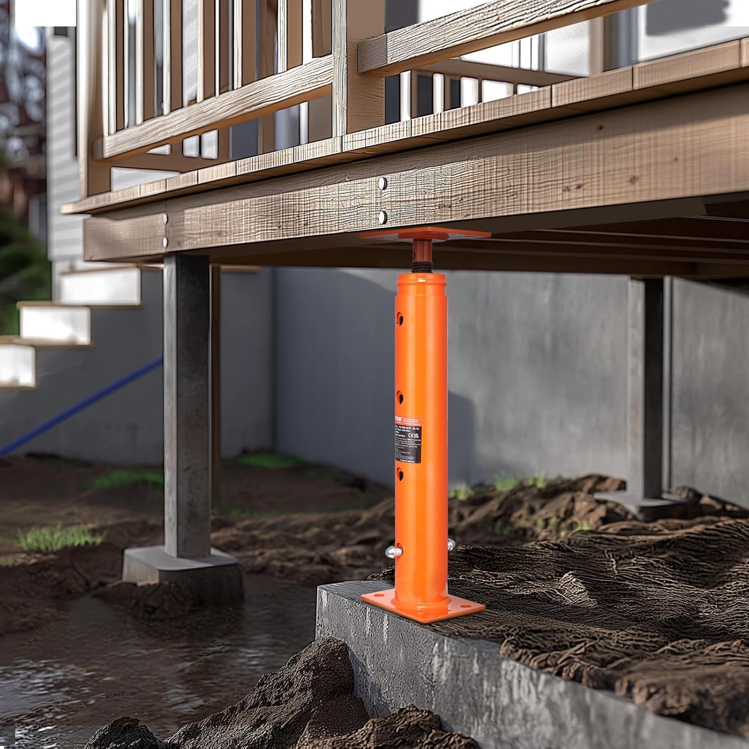 image:imageVEVOR House Floor Jack 5393 Height Range 18000 lbs Max Load Capacity Adjustable Support Beam Basement Jack Post Pole for Leveling Lift Support Steel Telescoping Jack Post for Temporary Support Adjustable Beam Basement Jack Post Pole for Leveling Lift Support Steel Telescoping Post for Temporary Support Construction1936