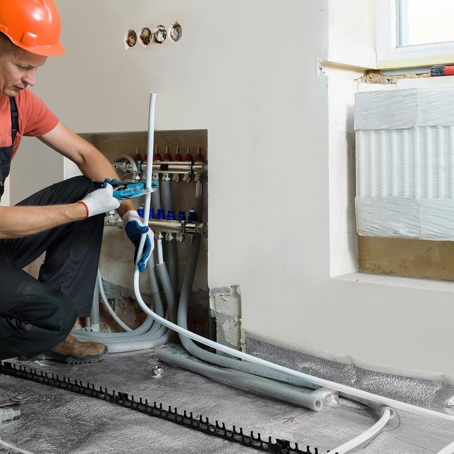 image:imageVEVOR PEX Pipe 34 Inch 100 Feet NonOxygen Barrier PEXA Flexible Pipe Tubing for Potable Water for HotCold Water amp Easily Restore Plumbing Applications with Free CutterWhite Pipe Tubing for Potable Hot Cold Water amp Easily Restore Plumbing Applications with Free Cutter WhiteWhite