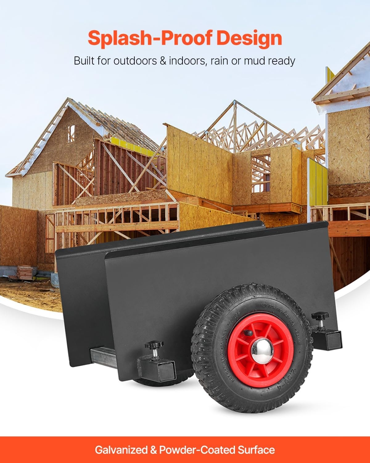image:imageVEVOR Panel Dolly 600LBS HeavyDuty Drywall Mover with 8 Pneumatic Wheels Adjustable Clamp Panel Cart for Drywall Sheet All Terrain Moving Cart600LBS