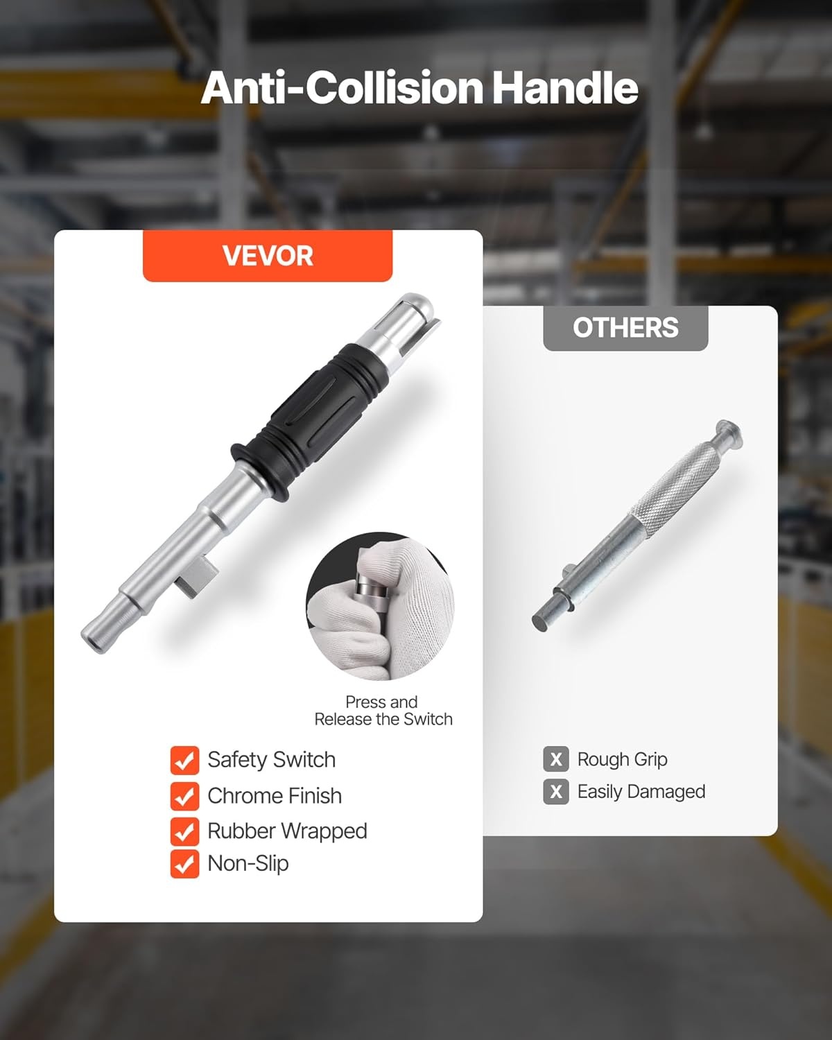 image:imageVEVOR Permanent Magnetic Lifter 880 lbs Pulling Capacity Heavy Duty N42 Neodymium Lifting Magnet with Release Handle and Steel Hook Used in Shop Crane and Hoist for Lifting Plate Steel Board1320 lbs600 kg Magnetic Lifter