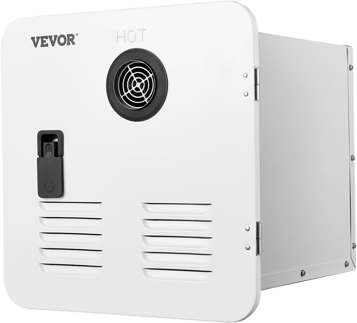 image:imageVEVOR RV Tankless Water Heater 65000 BTU Instant Shower with 15 x 15 in White Door and Remote Controller Ideal for RVers Family Everyday Use