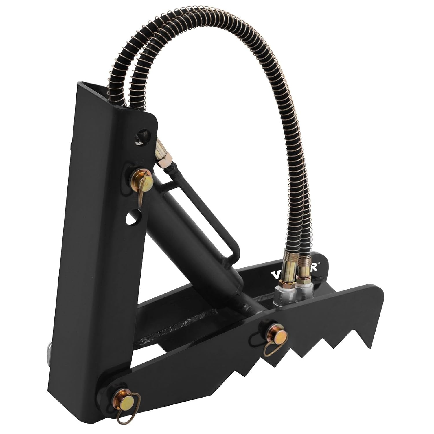 image:imageVevor 18 Hydraulic Backhoe Thumb 12 Thickness Heavy Duty Excavator Thumb Black Steel Weld On Thumb Attachments with Hydraulic Cylinder Mechanical Hydraulic Thumb for BackhoeExcavator18inch