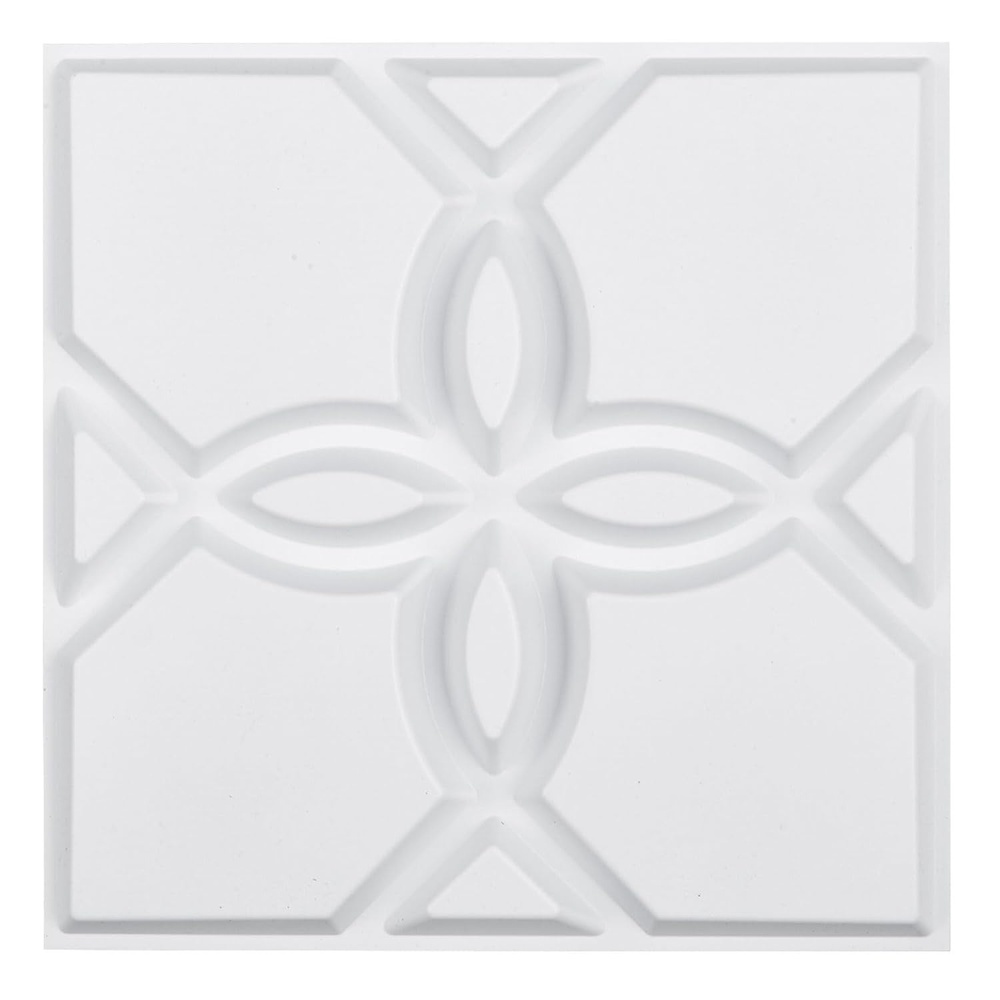 image:imageVEVOR 3D Wall Panels 33Pack 1181 x 1181 in PVC Modern Art Minimalist Floral Tiles 32 SqFt Coverage Accent Wall Panel Interior Home Decor for Bedroom Living amp Gaming Room Matte White