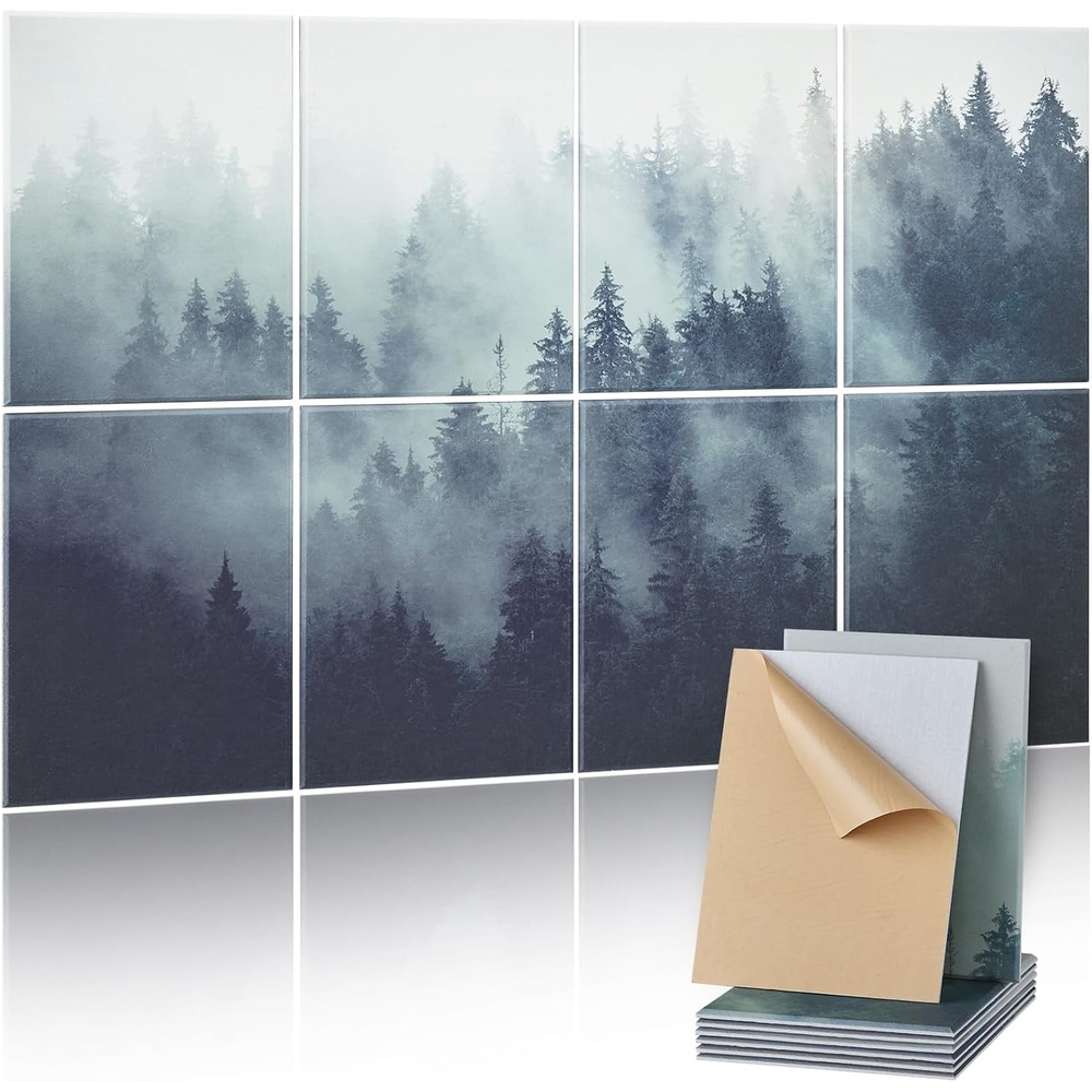 image:imageVEVOR 6 Pack Art Acoustic Panels 7087 x 4724 x 04 inch Soundproof Wall Tiles Self Adhesive Decorative Sound Dampening Absorbing Boards for Home Office Studio Gaming RoomTheater EarthArt  Forest