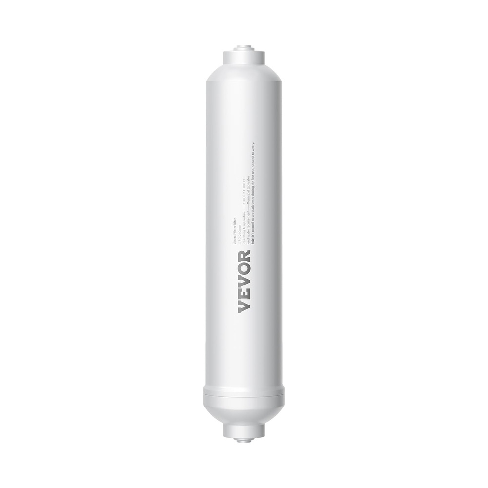 image:imageVEVOR Alkaline Water Filter Universal Remineralization Filter pH Balance and Restore Essential Minerals Replace Inline Mineral Filter Fit for Undersink RO System Water Purifier 14 QuickConnect