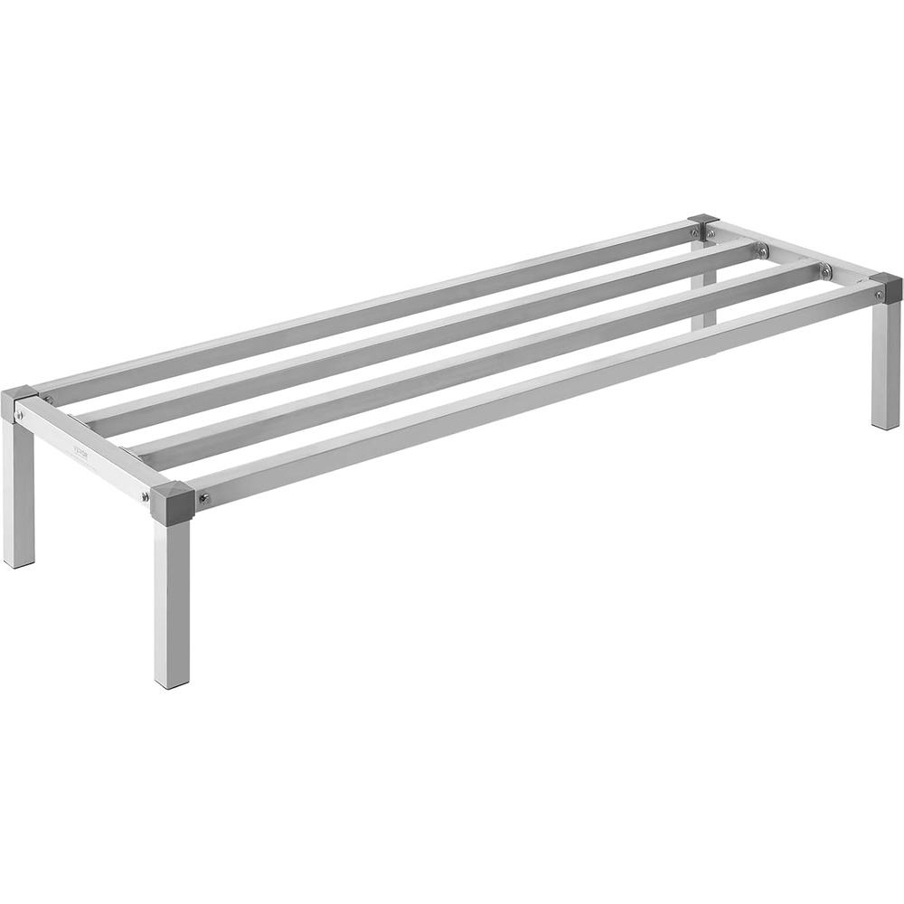 image:imageVEVOR Aluminum Dunnage Rack 48 x 20 Commercial Food Floor Rack 8 Off the Floor 1000 lbs Capacity AllWelded Aluminum Storage for Storage in Restaurants Kitchens Garages and Vehicles60 x 20x 12