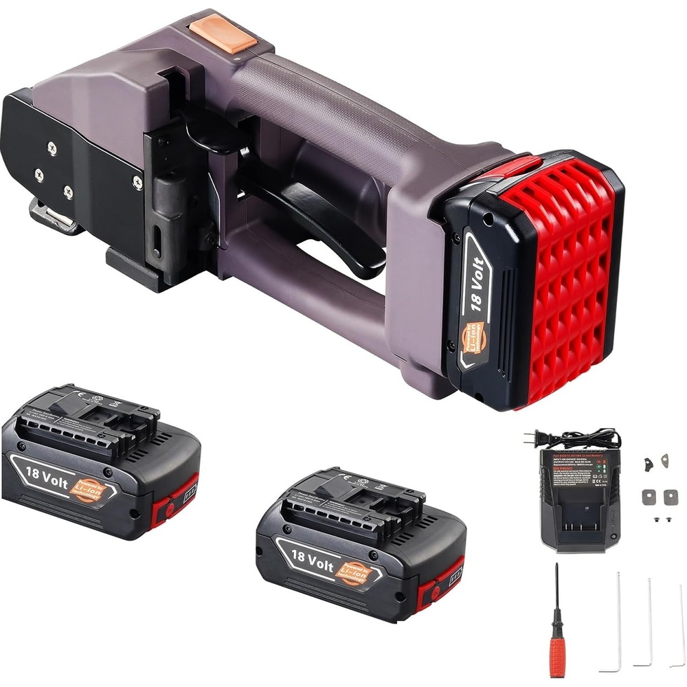 image:imageVEVOR Banding Strapping Kit Heavy Duty Banding Sealer Tool with 3200 ft Length PP Band 1000 Metal Seals 50 Corner Protectors Plastic Pallet Packaging Strapping Kit for WarehouseShippingMovingPET 5000N
