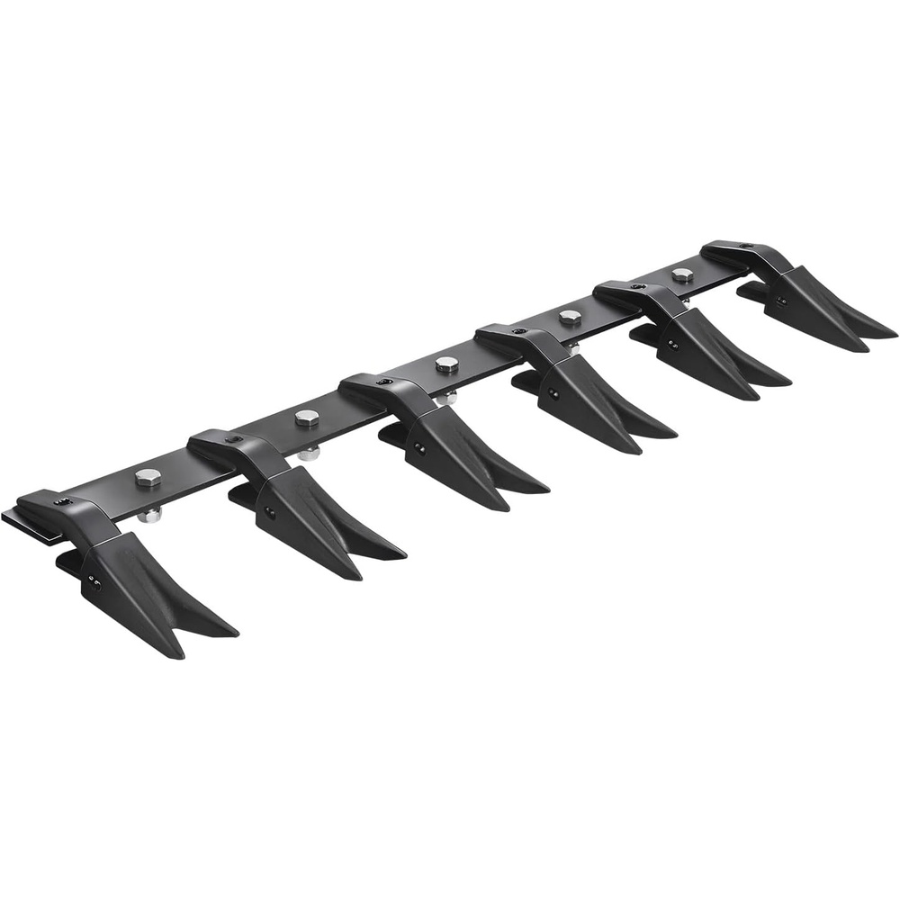 image:imageVEVOR Bucket Tooth Bar 46 in Heavy Duty 5 Teeth Tractor Bucket Bar for Loader Tractor Loader Skidsteer 4560 lbs Load Capacity Bolt On Teeth Bars for Buckets Protection Efficient amp Soil Excavation45in