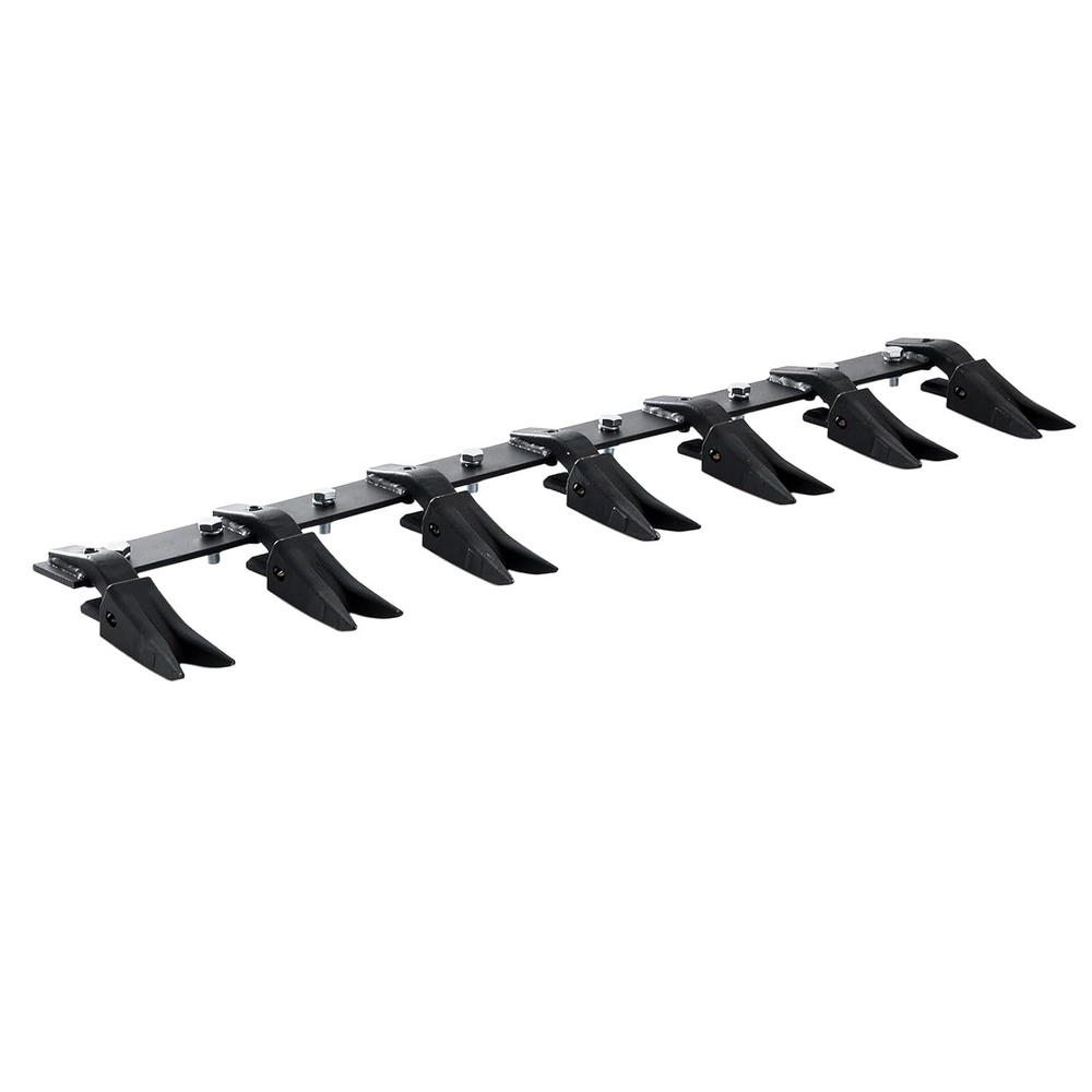 image:imageVEVOR Bucket Tooth Bar 53 Heavy Duty Tractor Bucket Teeth Bar for SubCompact Tractor Loader 4560 lbs LoadBearing Capacity Fits Bucket Cutting Edges Sized 12 or Less with No Drilling Required53in