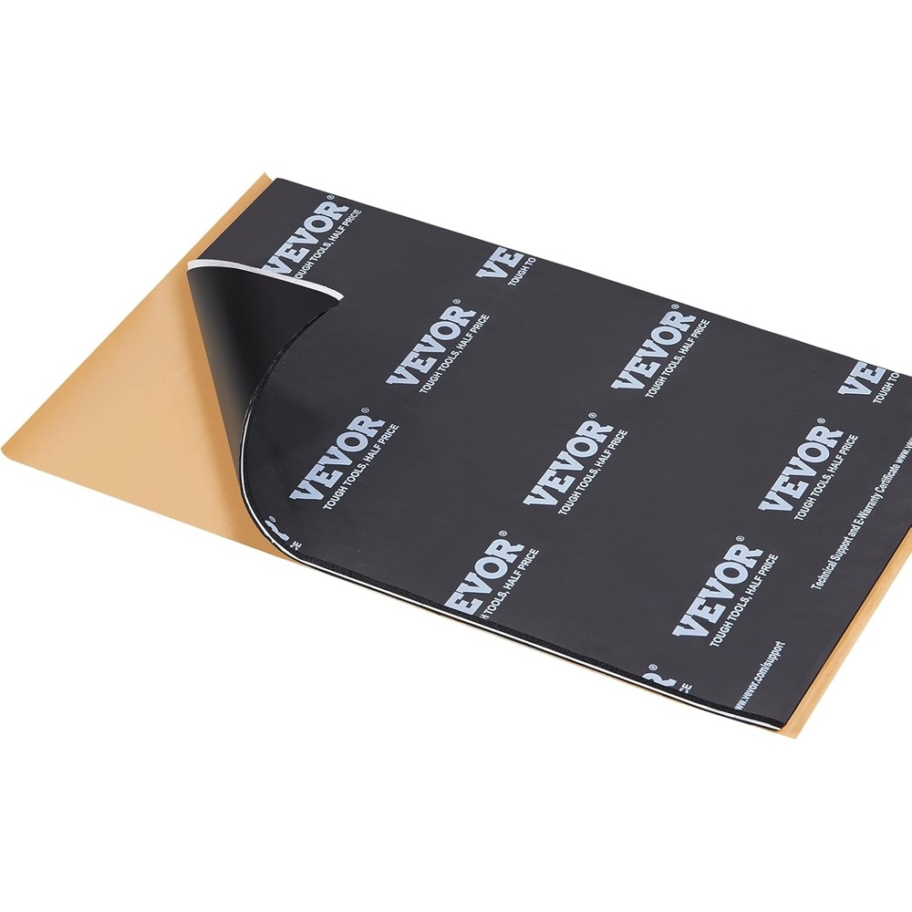 image:imageVEVOR Car Sound Deadening Mat 200 mil 25 sqft Butyl Sound Deadener Noise Insulation and Vibration Dampening Material25sqft