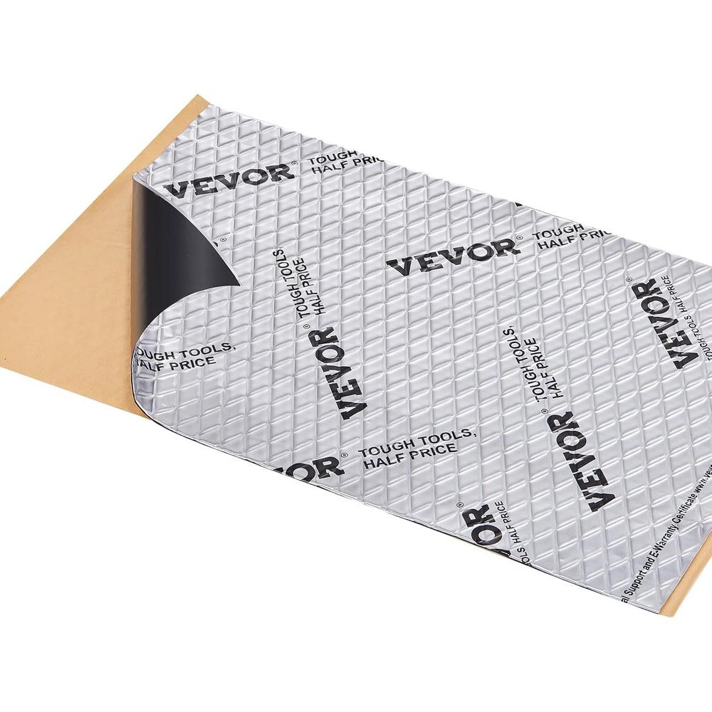 image:imageVEVOR Car Sound Deadening Mat 200 mil 25 sqft Butyl Sound Deadener Noise Insulation and Vibration Dampening Material52sqft
