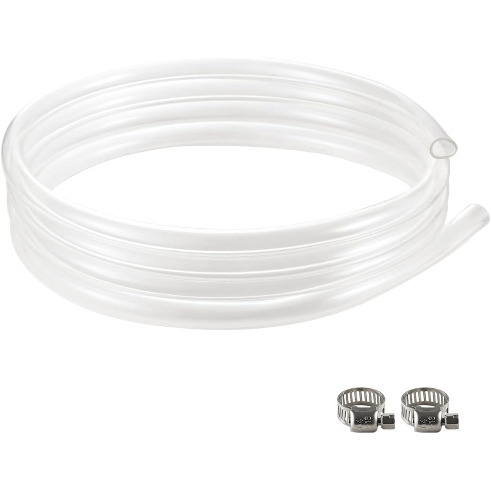 image:imageVEVOR Clear Vinyl Tubing 12 ID x 58 OD 10FT Plastic PVC Tubing Flexible and Cuttable Clear Hose 116 in Wall Thickness Highstrength PVC Material for Aquarium Irrigation Swimming Pool LabClear