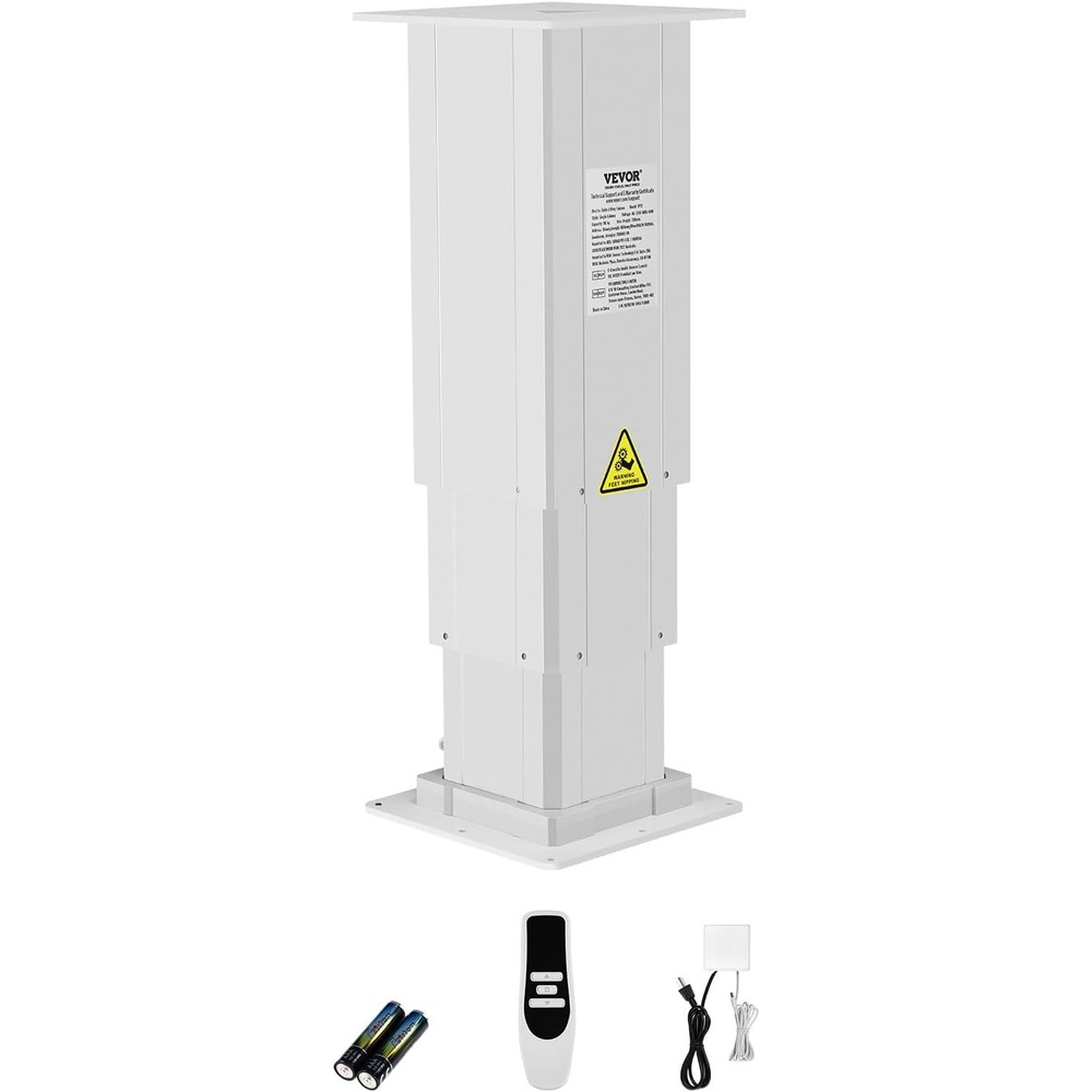 image:imageVEVOR Electric Lifting Column System 176 lbs Lift Table 142311 in Height Range ThreeStage Adjustable Desk Column Telescopic Table Leg Comes with PowerSupply Option to Control upDown Motion176 lbs