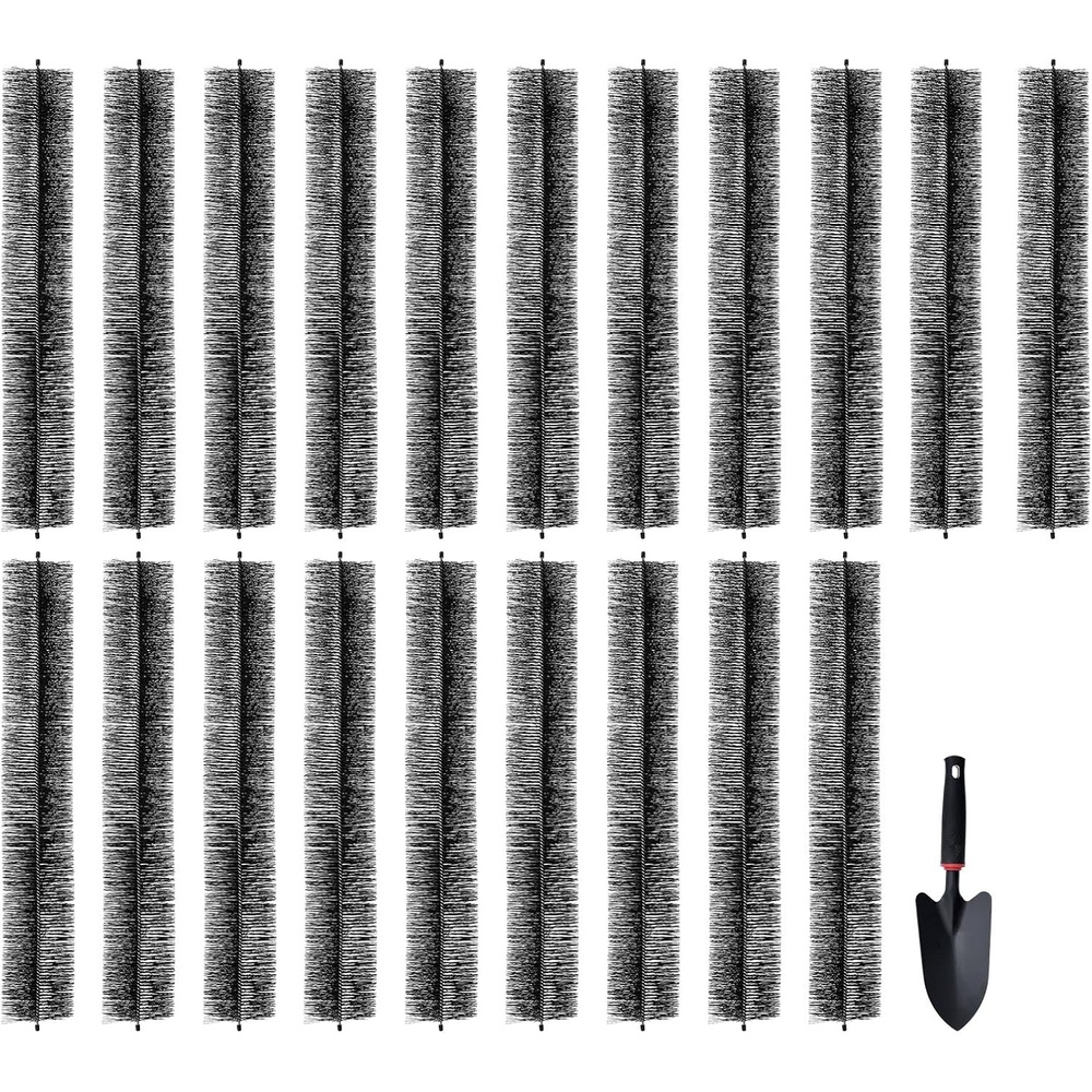 image:imageVEVOR Gutter Brush 60 Feet Total Length 433 inch Diameter Gutter Cleaning Tools GroundLevel Gutter Brush Leaf Guard for 5 Inch Gutters Easily Clear roof Leaves and Debris 20 Pack60FT  525in diameter