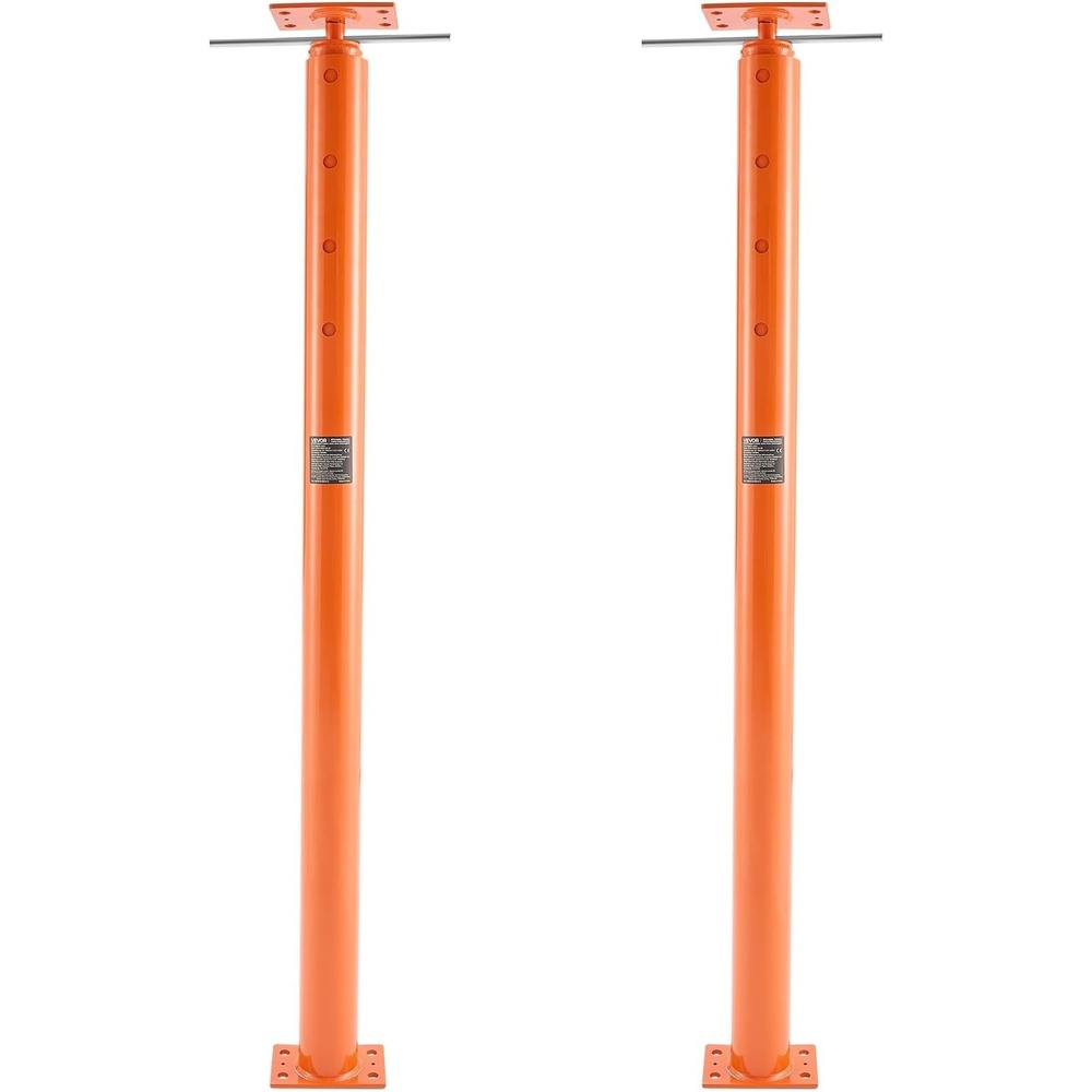 image:imageVEVOR House Floor Jacks 2 Pack 54150 Inch Height Range 11200 lbs Max Load Capacity Adjustable Support Beam Basement Jack Post Pole for Leveling Lift Steel Telescoping Post for Temporary Support54150