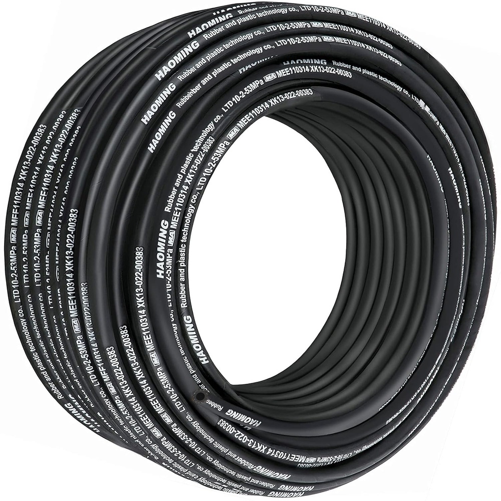 image:imageVEVOR Hydraulic Hose 50 Feet Rubber Hydraulic Hoses with 2 HighTensile Steel Wire Braid Inner Diameter 12 Inch 5000 PSI Max Bulk Hydraulic Hose 40 F to 250 F Hydraulic Oil Flexible Hose328 FT