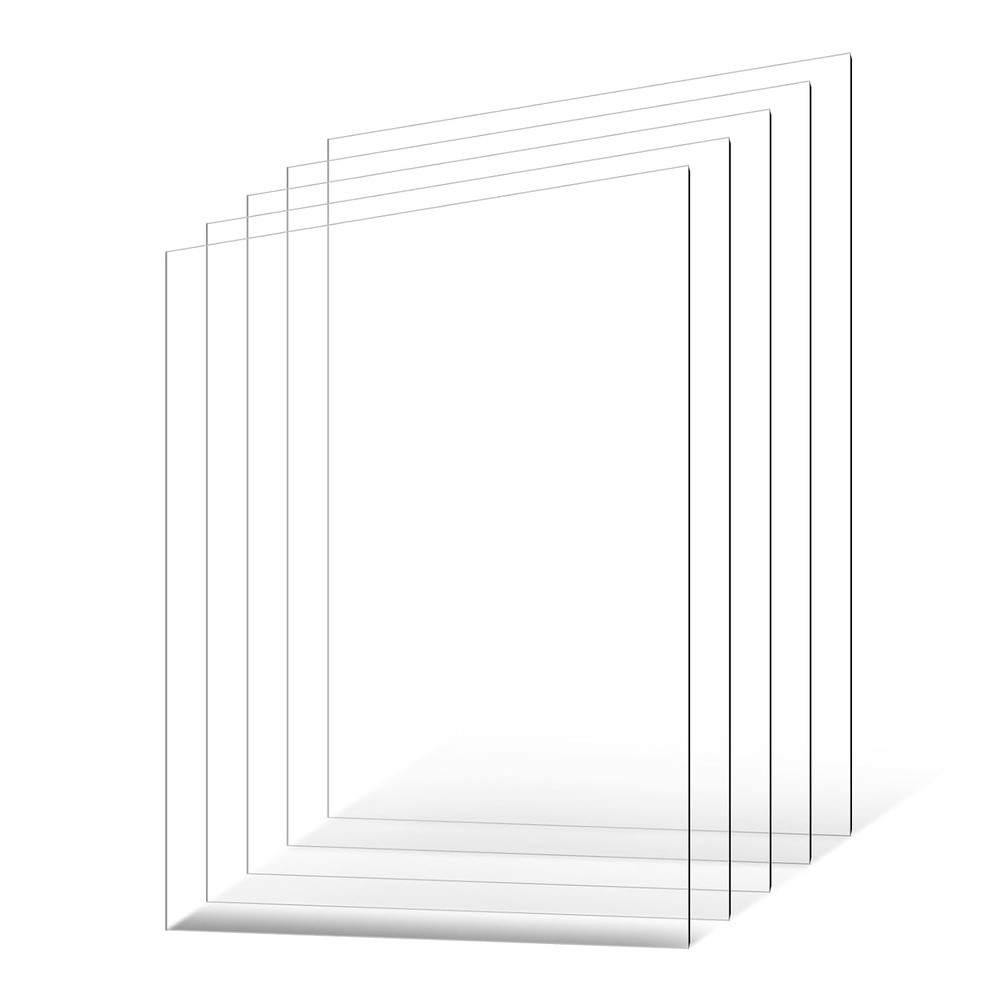 image:imageVEVOR PETPlexiglass Sheets 5Pack Plastic Sheet 24 x 36 Inch 004 Inch Thick Transparent Clear Flexible Plastic Panels for Craft Replacement Picture Frame Glass DIY Display Project Easy to Cut24 x 36 Inch