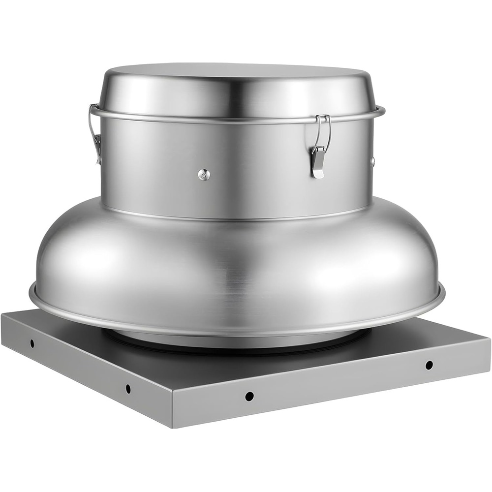 image:imageVEVOR Roof Exhaust Fan 3000CFM amp 3900CFM Adjustable Speed Control Attic Vent Fan with HighPower Motor 248inch Fan Base HeavyDuty Aluminum Alloy Compact for GarageKitchenBathroomSilver900CFM  1500CFM