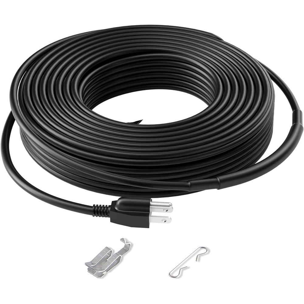 image:imageVEVOR SelfRegulating Pipe Heating Cable 80FT 5WFT Heat Tape for Pipes Roof Snow Melting Deicing Gutter and Pipe Freeze Protection80FT