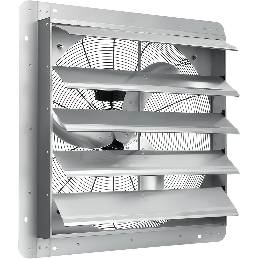 image:imageVEVOR Shutter Exhaust Fan 16 with Various Speeds ACmotor 2000 CFM Wall Mount Attic Fan Ventilation and Cooling for Greenhouses Garages Sheds FCC24 Inch
