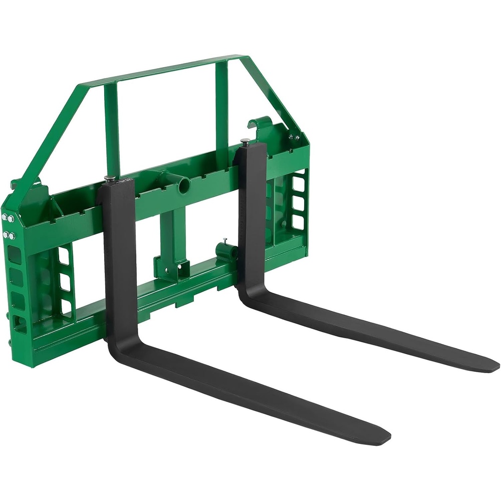 image:imageVEVOR Skid Steer Pallet Forks 50 Pallet Fork Frame with 36 Fork Blades 2inch Hitch Receiver amp Spear Sleeves Rated 4000 LB Fit for JD Tractors36 Forks