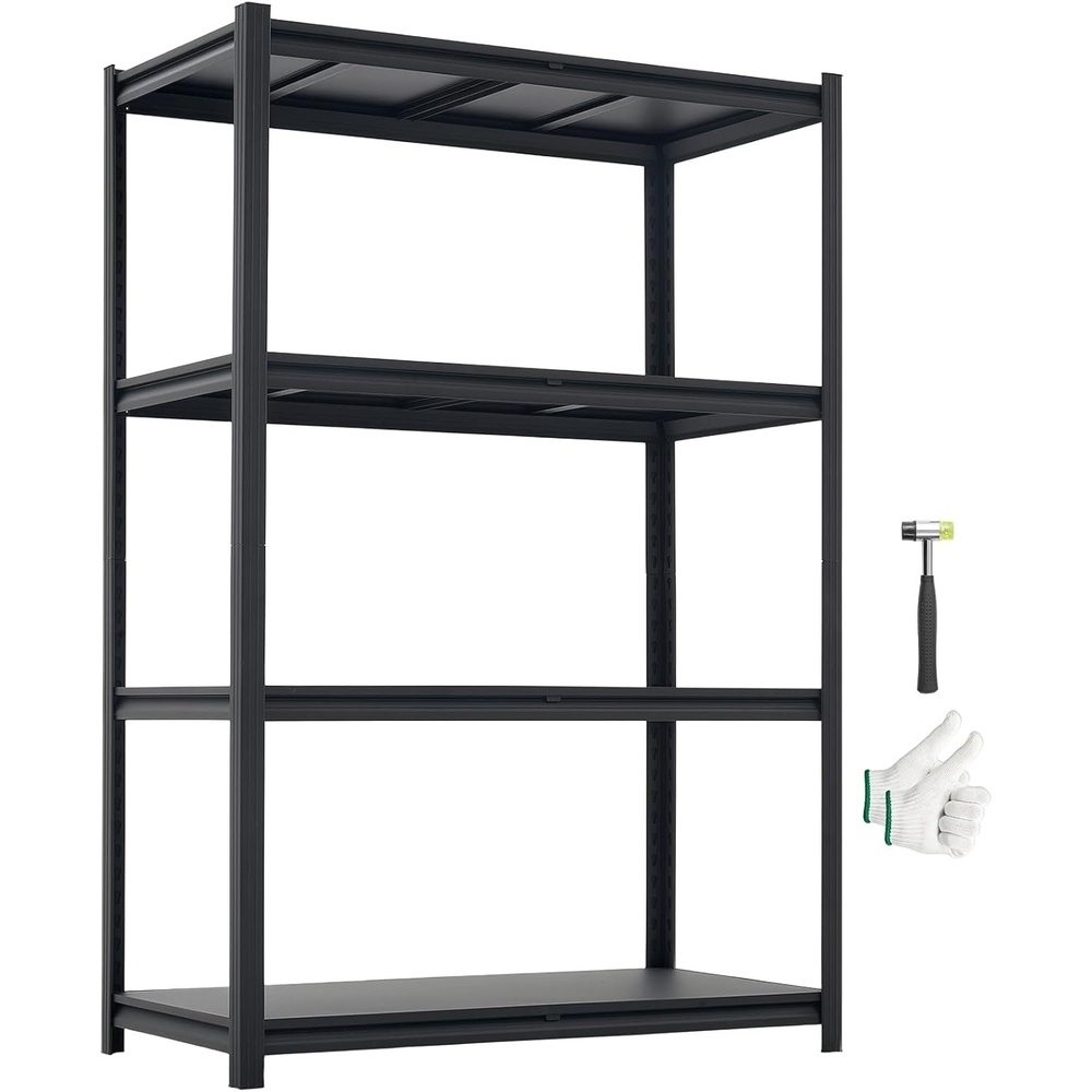 image:imageVEVOR Storage Shelves 2000 lbs 5 Tier Garage Storage Shelving 16 D x 32 W x 628 H Adjustable Metal Shelves for Garage Shelves Utility Rack Shelf Ideal for Kitchen Warehouse Basement Black20 D x 40 W x 60 H