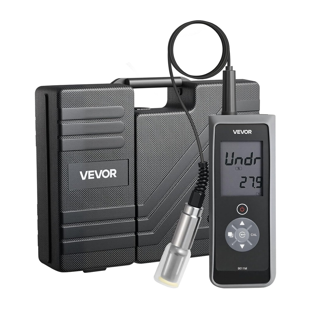 image:imageVEVOR Turbidity Meter 01000 NTU Measuring Range ISO 7027 Compliant Portable Red Light Turbidimeter Quick Reading with Calibration Solutions Sample Vials and Carry Case for Field and Plant00200 mgL