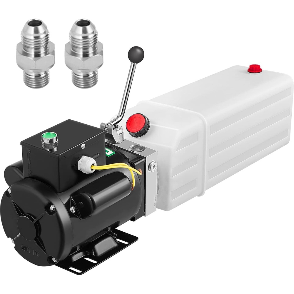 image:imageVevor Hydraulic Pump 15 Quart Hydraulic Motor Hydraulic Lift Single Phase Car Lift 3450 RPM Dump Trailer 208230 Volt Portable Car Lift 2 Horsepower Auto Lift Vehicle Lift Portable Power Press6 Quart